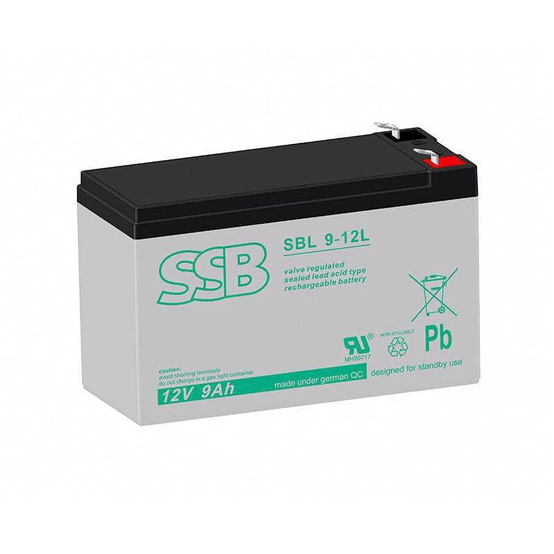 Batterie au plomb SSB SBL9-12L 12V 9Ah Batterie au plomb AGM