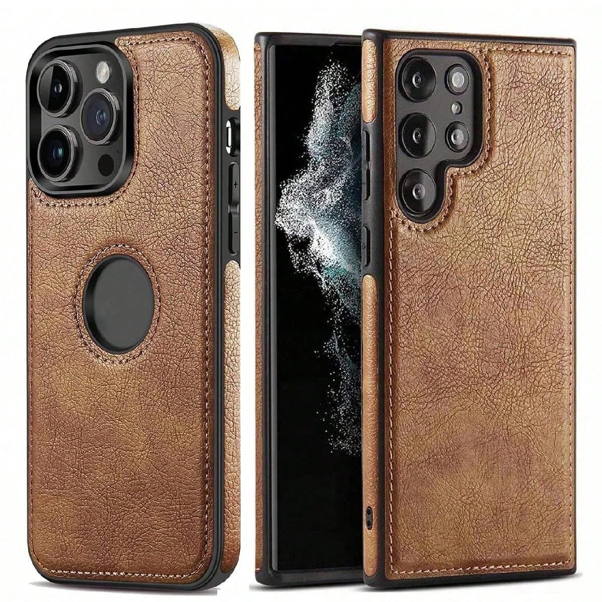 Étui en PU De Luxe Pour Entreprise Compatible Avec Samsung Galaxy S22 S23 S24 Ultra Case Iphone 11 12 13 14 15 Pro Max Couverture Mince Antichoc