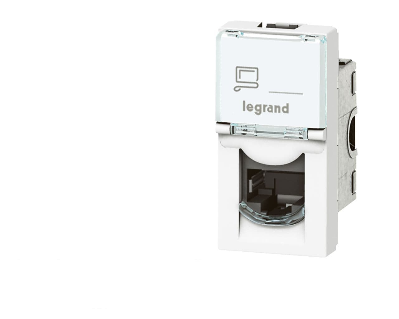 Prise RJ45 cat.6 FTP 1 module Legrand Mosaic composable